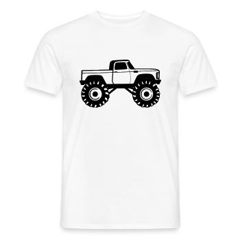 Monster Truck - T-shirt homme - blanc - Devant - AI Model Male 178 dark (178cm)