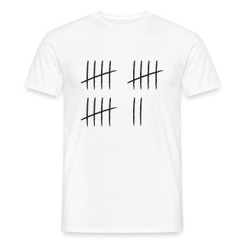 17. Geburtstagsfeier Lustiger 17 Jahre alter Geburtstag - Männer T-Shirt - Weiß - Vorne - AI Model Male 178 dark (178cm)