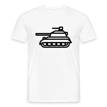 tank - Men's T-Shirt - white - Front - AI Model Male 178 dark (178cm)