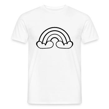 Arc en ciel - T-shirt homme - blanc - Devant - AI Model Male 178 dark (178cm)