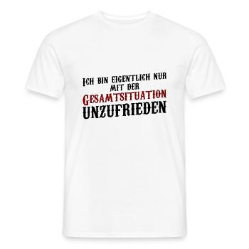 Witz Politik Gesamtsituation Wahlen Bundestag Gag - Männer T-Shirt - Weiß - Vorne - AI Model Male 178 dark (178cm)