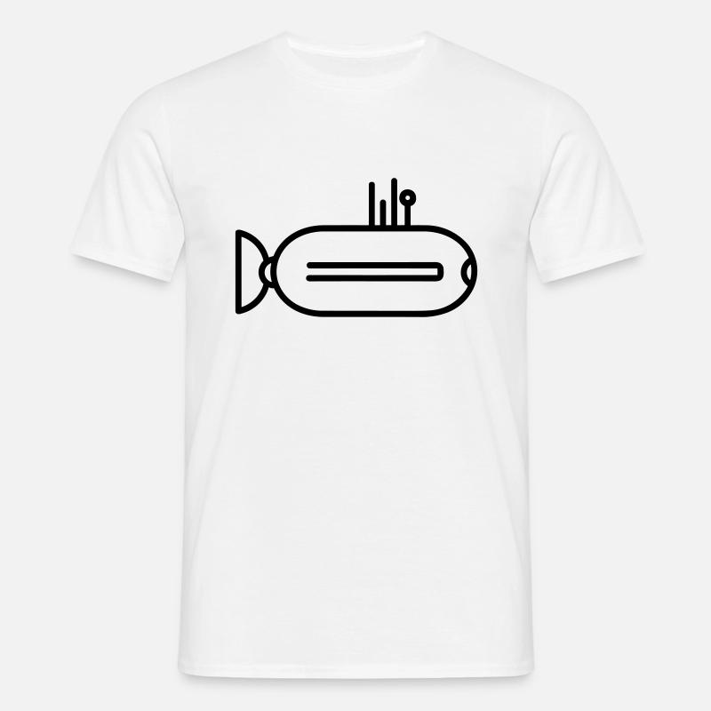 U-Boot-Boot - Männer T-Shirt - Weiß