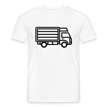 Camion - T-shirt homme - blanc - Devant - AI Model Male 178 dark (178cm)