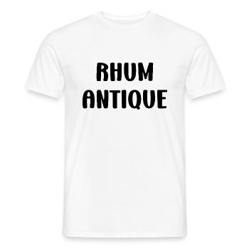Rhum - T-shirt homme - blanc - Devant - AI Model Male 178 dark (178cm)