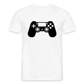 Video games controller - Men's T-Shirt - white - Front - AI Model Male 178 dark (178cm)