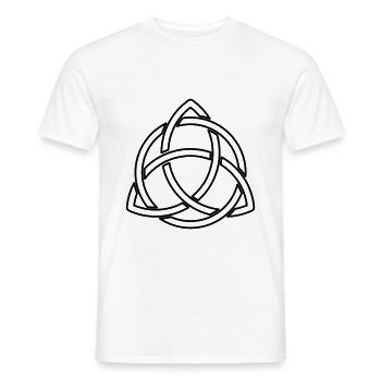 Keltische Knoten wundervolles Keltisches Symbol - Männer T-Shirt - Weiß - Vorne - AI Model Male 178 dark (178cm)