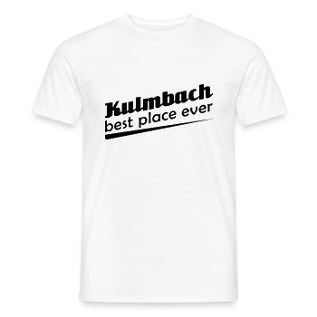 Kulmbach - Stadt best place ever - Männer T-Shirt - Weiß - Vorne - AI Model Male 178 dark (178cm)