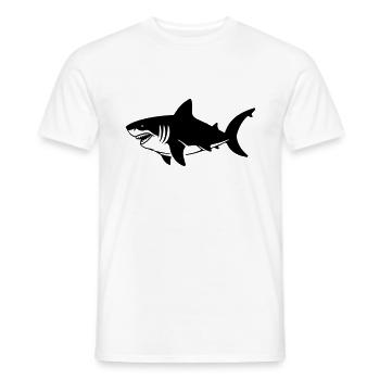 Requin - T-shirt homme - blanc - Devant - AI Model Male 178 dark (178cm)