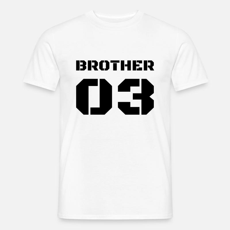 3. Bruder - Brother 03 - Männer T-Shirt - Weiß