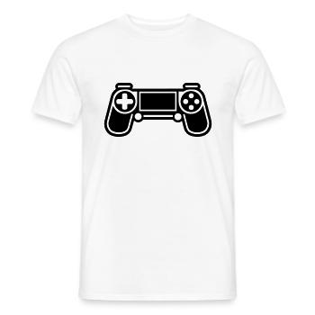Video game controller - Men's T-Shirt - white - Front - AI Model Male 178 dark (178cm)