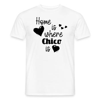 Chico in USA City Design - Men's T-Shirt - white - Front - AI Model Male 178 dark (178cm)