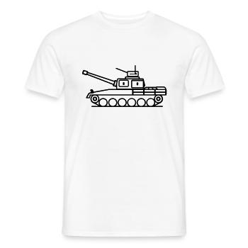 tank - Men's T-Shirt - white - Front - AI Model Male 178 dark (178cm)