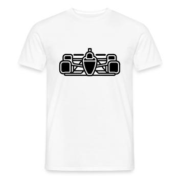 F1 Voiture de course - T-shirt homme - blanc - Devant - AI Model Male 178 dark (178cm)
