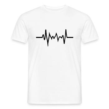 Frequency - Men's T-Shirt - white - Front - AI Model Male 178 dark (178cm)