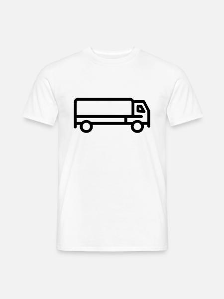 Lkw - Männer T-Shirt - Weiß
