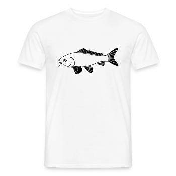 fish - Men's T-Shirt - white - Front - AI Model Male 178 dark (178cm)