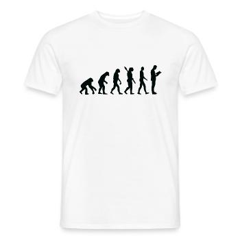 Evolution Lire Livre Livres b - T-shirt homme - blanc - Devant - AI Model Male 178 dark (178cm)