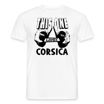 Drapeau Corse Drapeau Corse Corse - T-shirt homme - blanc - Devant - AI Model Male 178 dark (178cm)