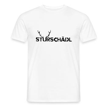 Sturschädl Dickkopf Dialekt Mundart Bayern deutsch - Männer T-Shirt - Weiß - Vorne - AI Model Male 178 dark (178cm)