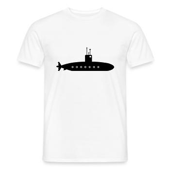 U-Boot-Boot - Männer T-Shirt - Weiß - Vorne - AI Model Male 178 dark (178cm)