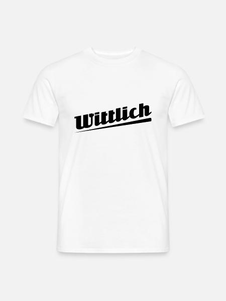 Wittlich - Textdesign mit Stadtnamen - Männer T-Shirt - Weiß
