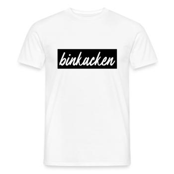 binkacken - Männer T-Shirt - Weiß - Vorne - AI Model Male 178 dark (178cm)