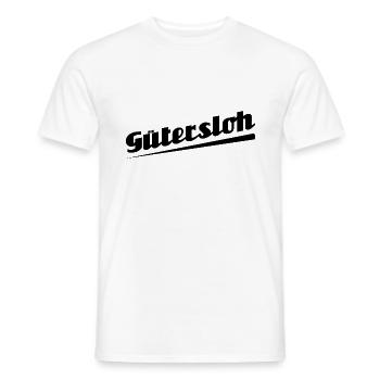 Gütersloh - Textdesign mit Stadtnamen - Männer T-Shirt - Weiß - Vorne - AI Model Male 178 dark (178cm)