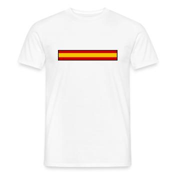 Drapeau Espagne - T-shirt homme - blanc - Devant - AI Model Male 178 dark (178cm)