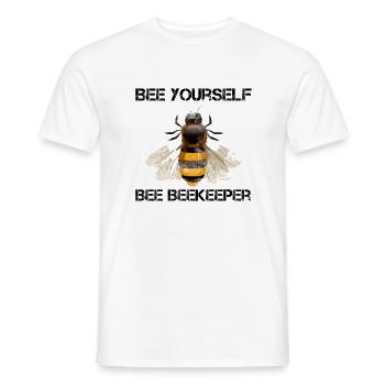 Beekeeper beekeeping bee honeybee nectar gift - Men's T-Shirt - white - Front - AI Model Male 178 dark (178cm)