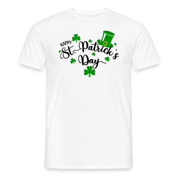 Joyeuse journée de la Saint-Patrick! - T-shirt homme - blanc - Devant - AI Model Male 178 dark (178cm)