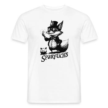 Sparfuchs Fuchs Schnäppchenjäger Pfennigfuchser - Männer T-Shirt - Weiß - Vorne - AI Model Male 178 dark (178cm)