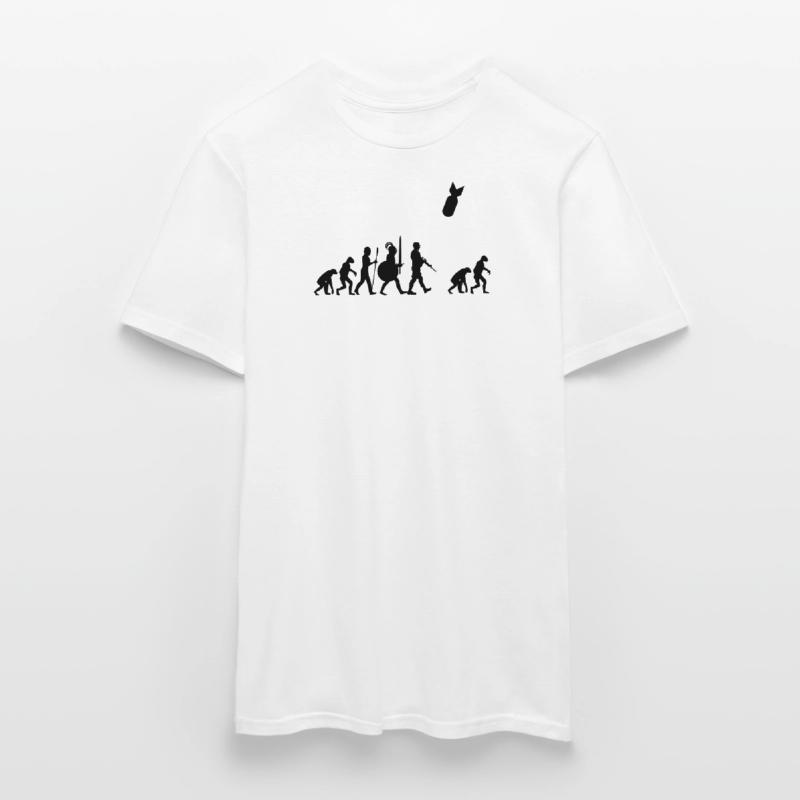Human Evolution, NUKE, Restart Evolution Men's T-Shirt