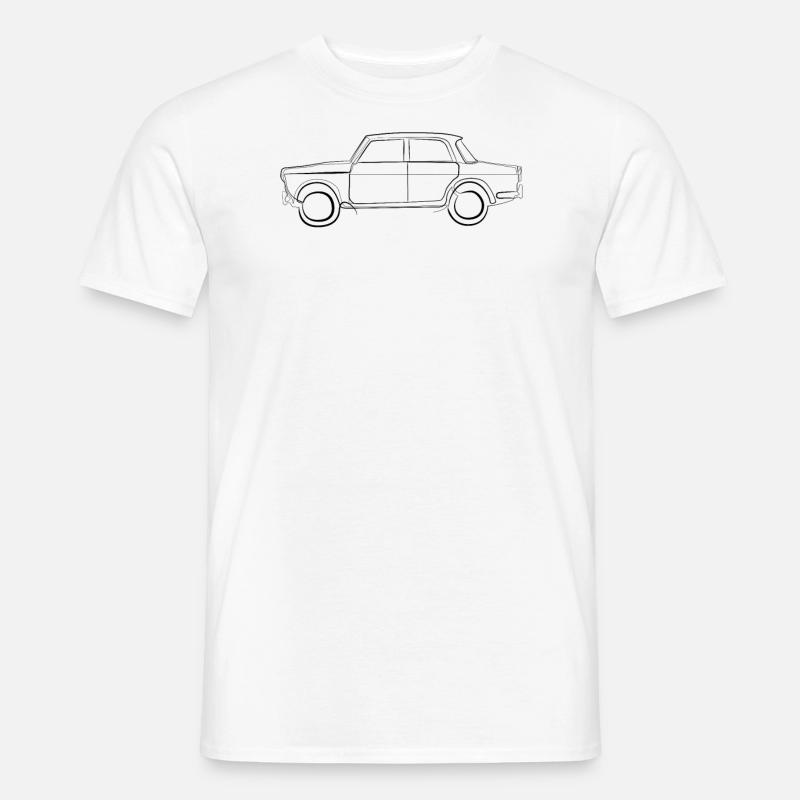 Oldtimer Auto - one line drawing - Men’s T-shirt - white