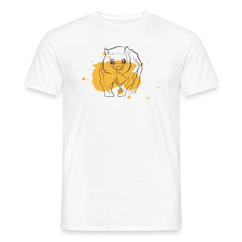 Wombat - Men's T-Shirt - white - Front - AI Model Male 178 dark (178cm)