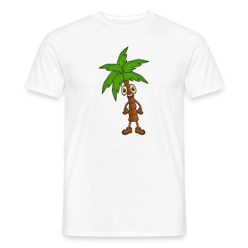 Palme - Männer T-Shirt - Weiß - Vorne - AI Model Male 178 dark (178cm)