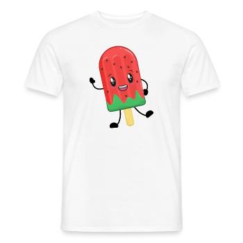 Eis am Stiel - Männer T-Shirt - Weiß - Vorne - AI Model Male 178 dark (178cm)