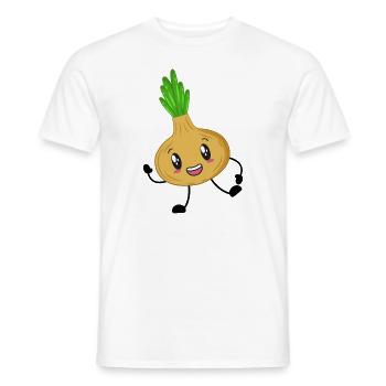 oignon - T-shirt homme - blanc - Devant - AI Model Male 178 dark (178cm)