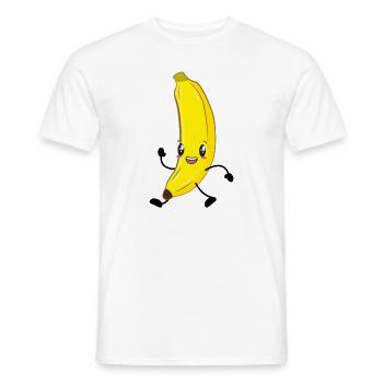 banane - T-shirt homme - blanc - Devant - AI Model Male 178 dark (178cm)