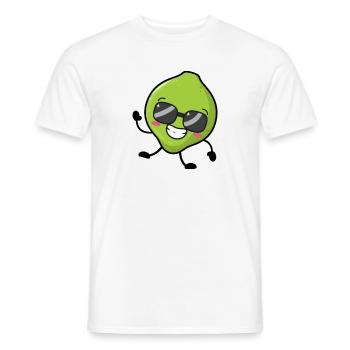 Cool lime - Men's T-Shirt - white - Front - AI Model Male 178 dark (178cm)