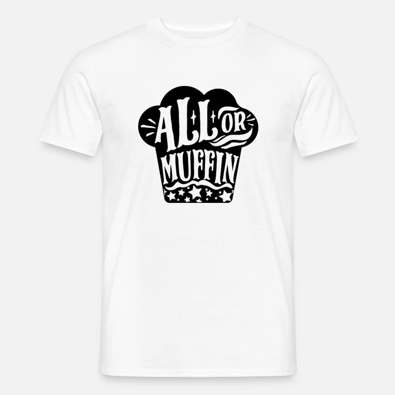 Muffin Backen Bäcker - Männer T-Shirt - Weiß