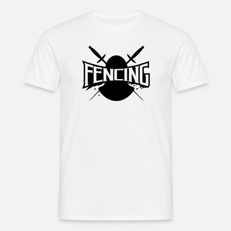 Fechten - Männer T-Shirt - Weiß