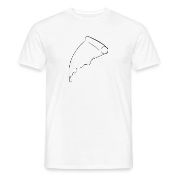 Pizza - Männer T-Shirt - Weiß - Vorne - AI Model Male 178 dark (178cm)