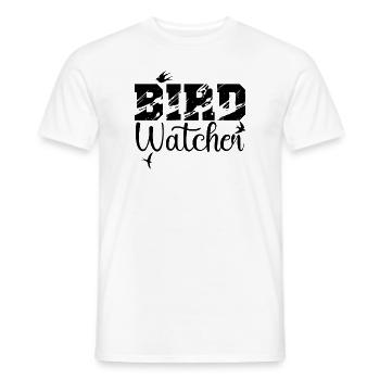 Bird Watching Ornithologist - Men's T-Shirt - white - Front - AI Model Male 178 dark (178cm)