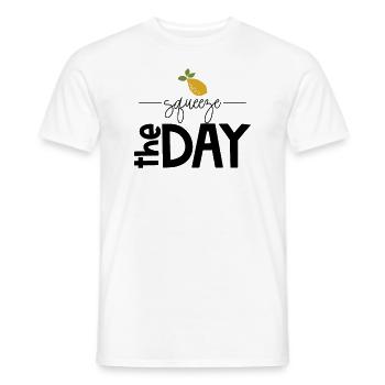 Citron motivation citation - T-shirt homme - blanc - Devant - AI Model Male 178 dark (178cm)