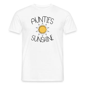 Aunt Sunshine Niece Nephew - Men's T-Shirt - white - Front - AI Model Male 178 dark (178cm)