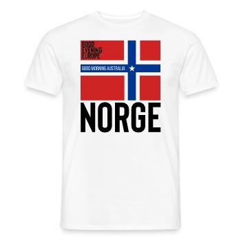 norwegen Eurovision - Männer T-Shirt - Weiß - Vorne - AI Model Male 178 dark (178cm)