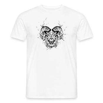 Ram - Men's T-Shirt - white - Front - AI Model Male 178 dark (178cm)