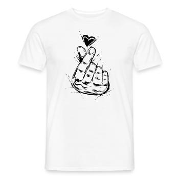 K-Pop - T-shirt homme - blanc - Devant - AI Model Male 178 dark (178cm)