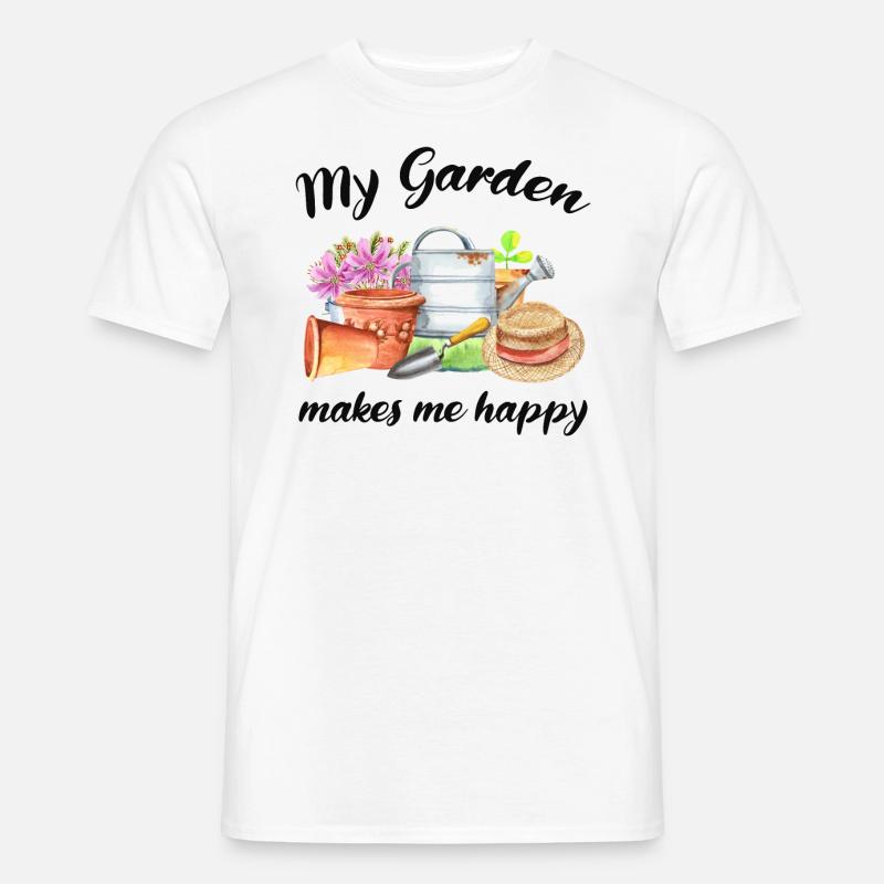 Garten Spruch Gärtner Hobbygärtner Geschenkidee - Männer T-Shirt - Weiß