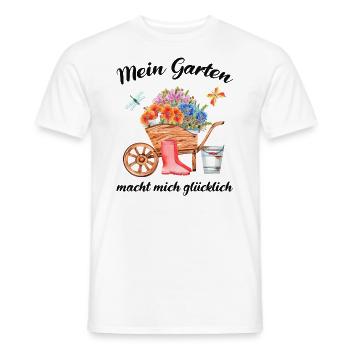Garten Spruch Gärtner Hobbygärtner Geschenkidee - Männer T-Shirt - Weiß - Vorne - AI Model Male 178 dark (178cm)